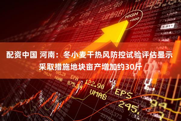 配资中国 河南：冬小麦干热风防控试验评估显示 采取措施地块亩产增加约30斤