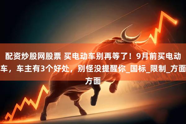 配资炒股网股票 买电动车别再等了！9月前买电动车，车主有3个好处，别怪没提醒你_国标_限制_方面